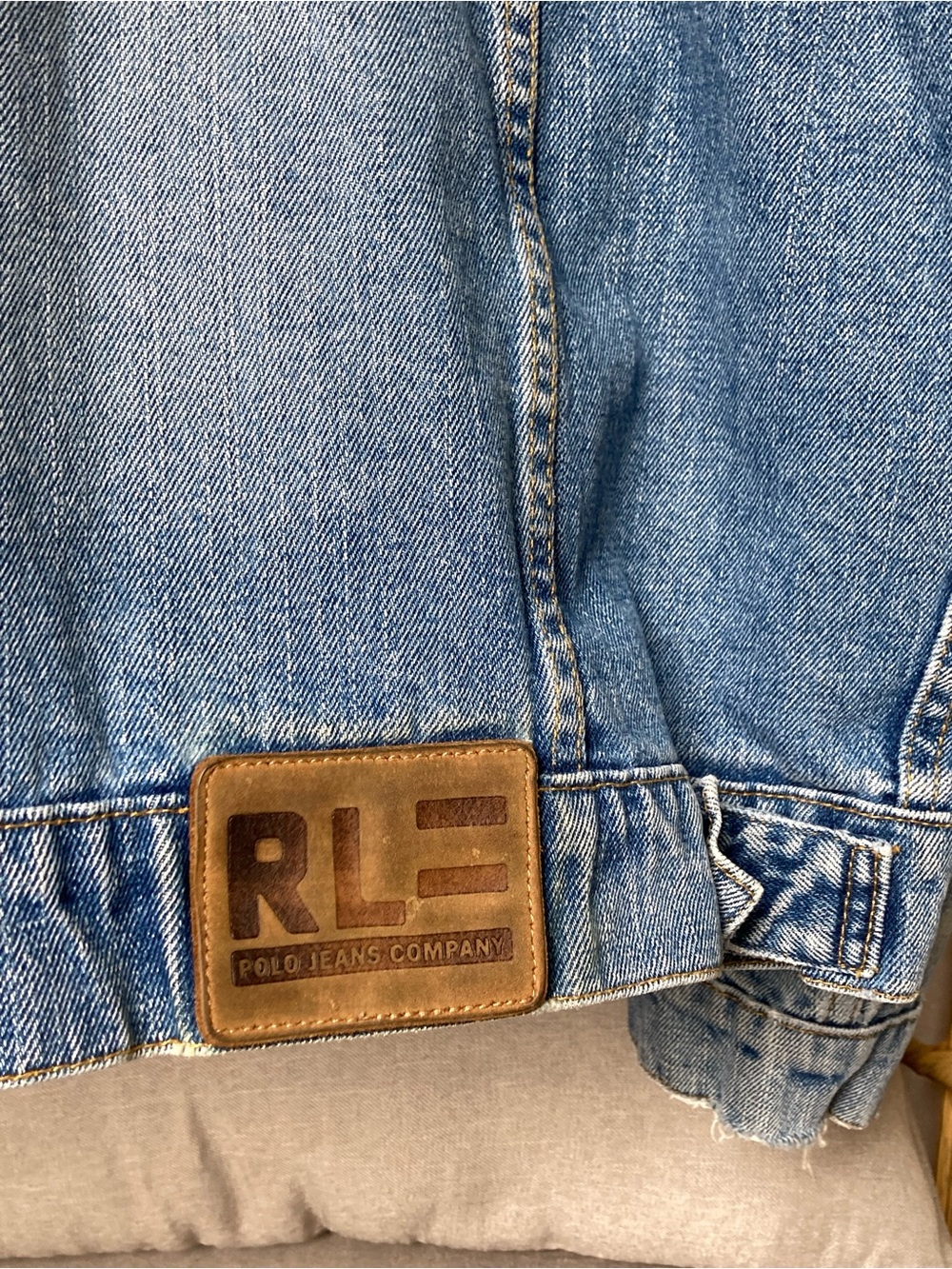 Ralph Lauren y2k Light Blue Denim Trucker Jean Jacket - Picture 2 of 8